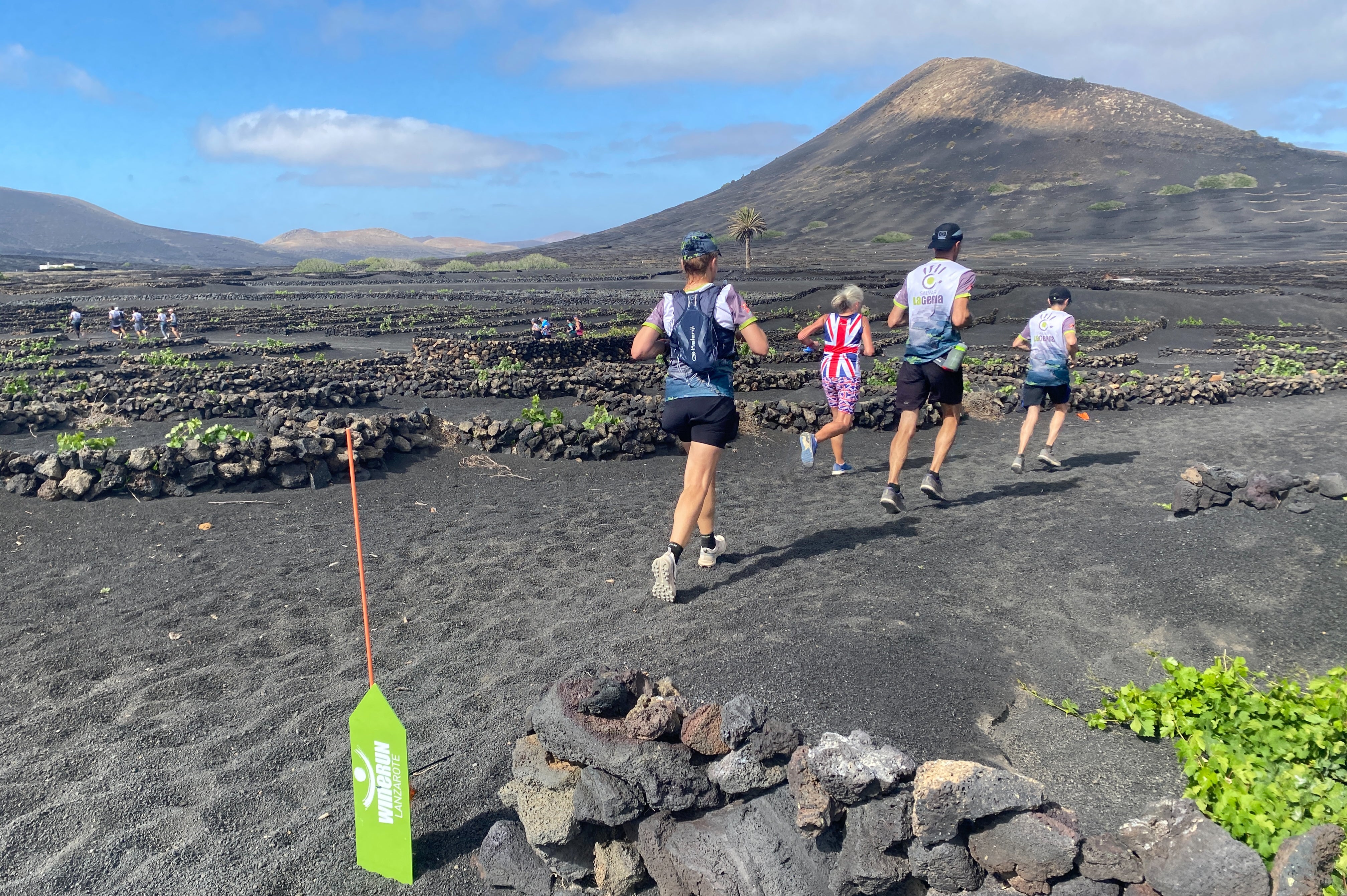 The Lanzarote Wine Run is a 12km or 23km route through the wine-growing region of La Geria