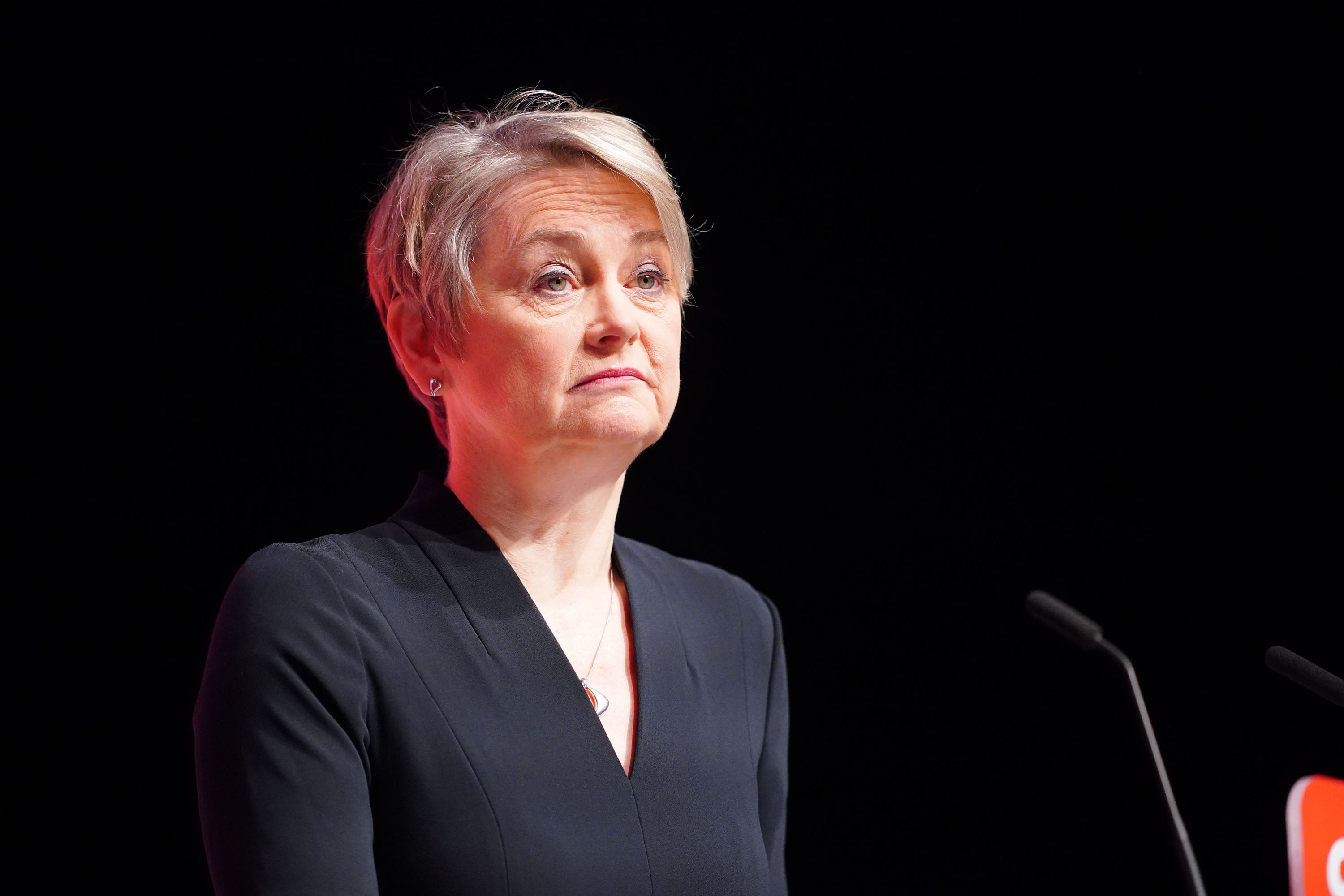 Home Secretary Yvette Cooper has declined to rule out using Treasury reserves to pay for emergency asylum accommodation (Peter Byrne/PA)