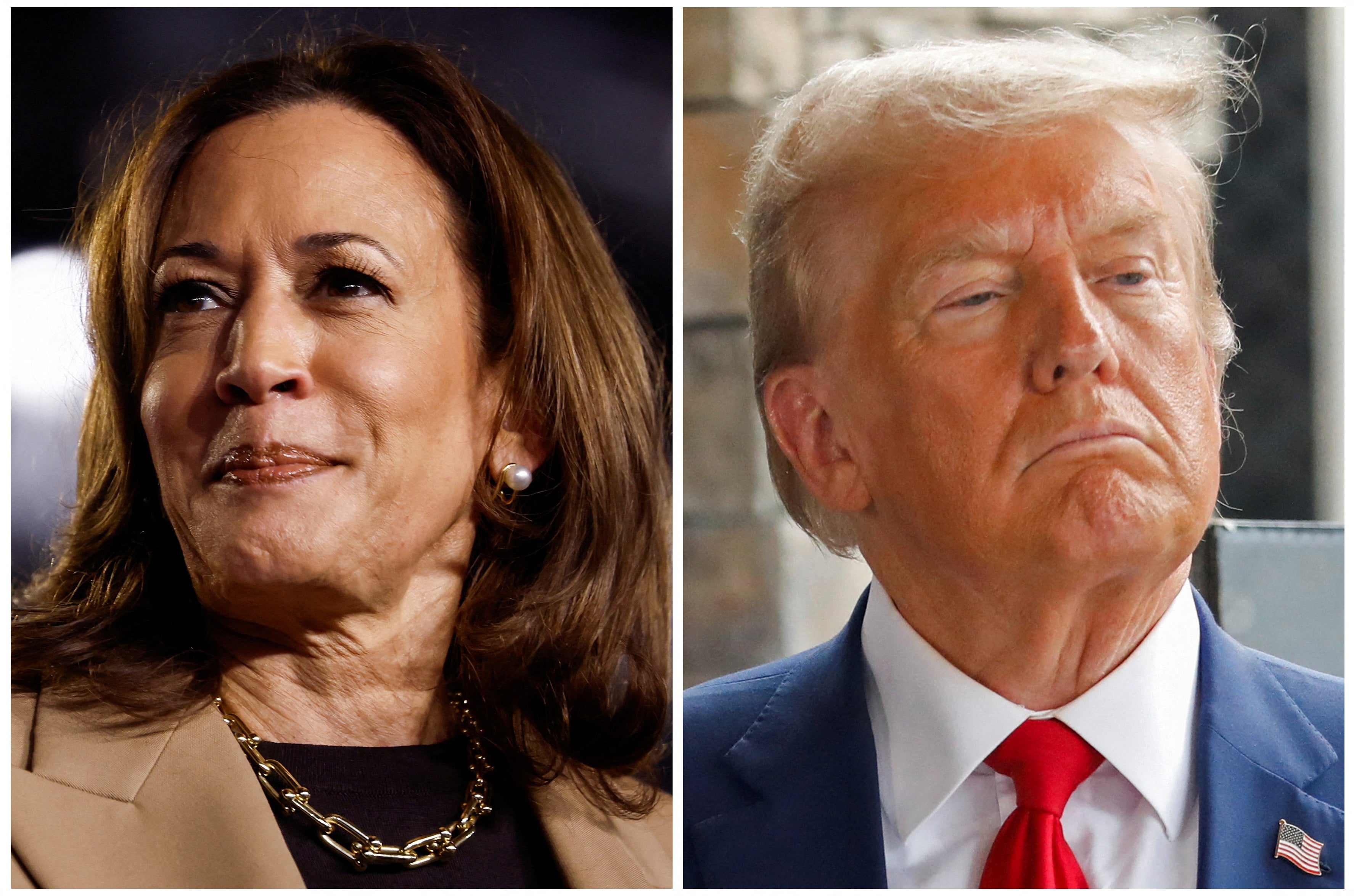 Harris e Trump estão empatados nas pesquisas