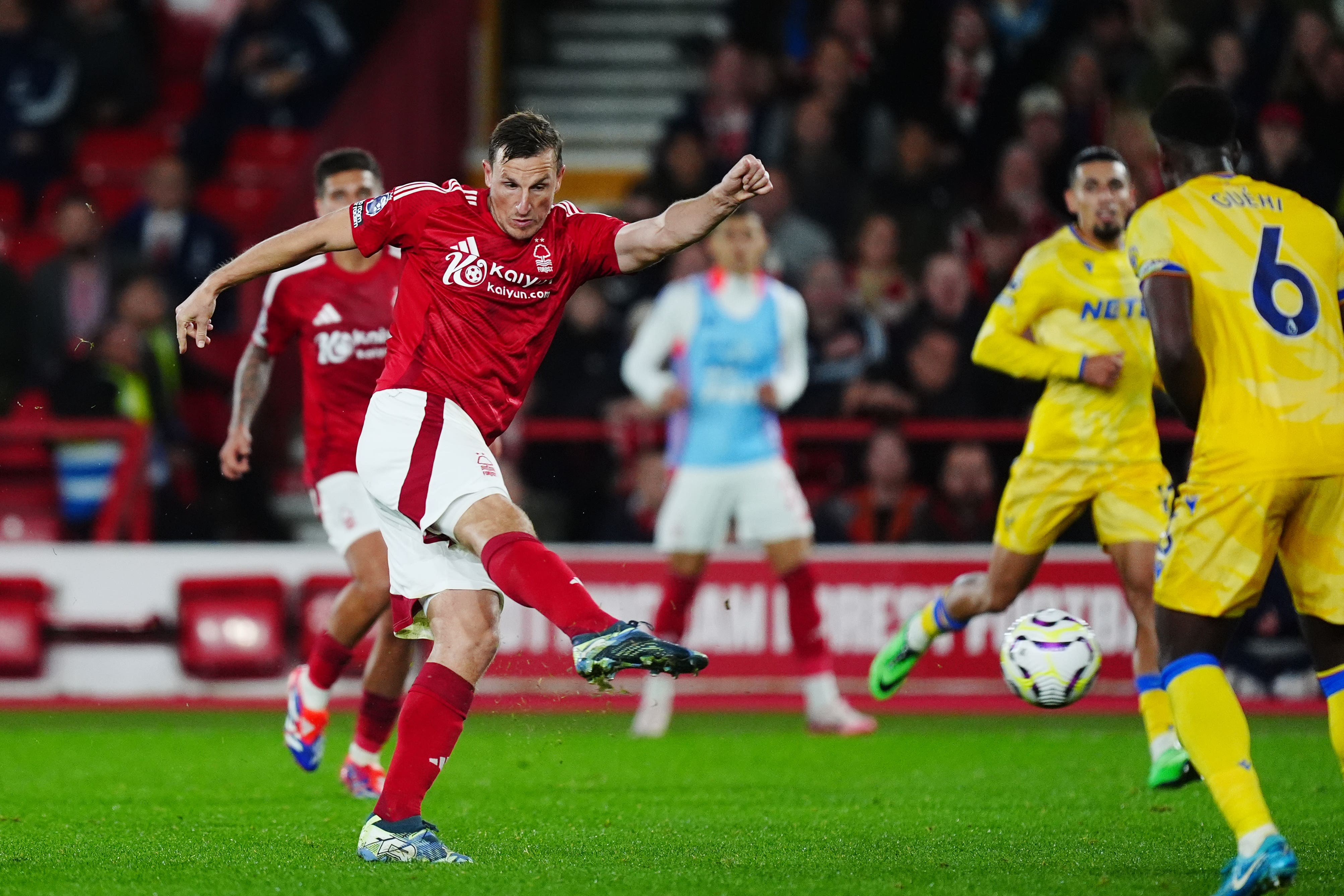 Chris Wood struck his fifth goal of the campaign (Mike Egerton/PA)