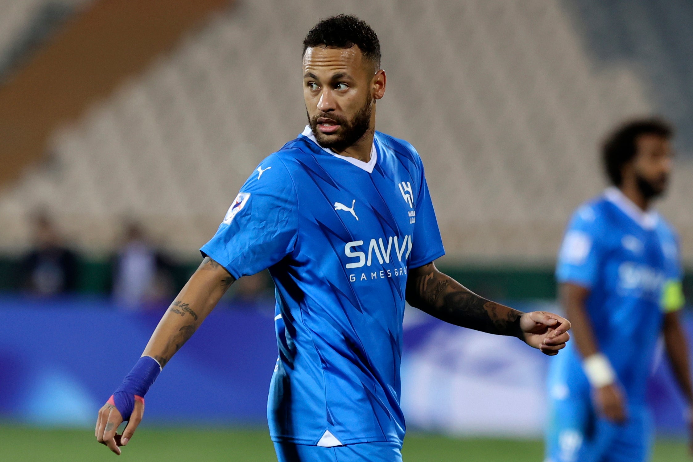 Neymar ha giocato con parsimonia per l'Al Hilal