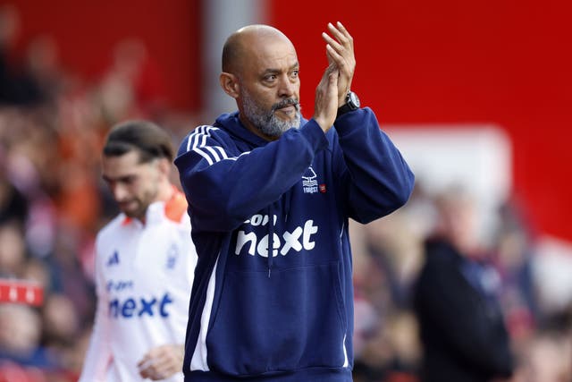 Nuno Espirito Santo was happy to finally pick up a first home win of the season (Nigel French/PA)