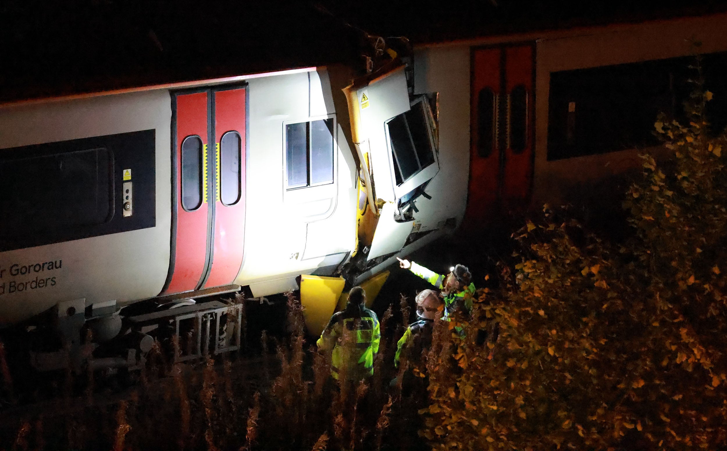 Some 15 passengers were injured in the crash near Llanbrynmair in Powys, and one man was killed