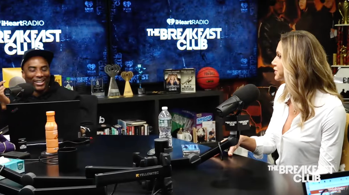 &lsquo;Why is that funny?&rsquo; Lara Trump snaps when Charlamagne tha God laughs at her claim Donald isn&rsquo;t racist