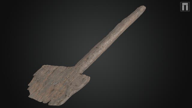 <p>A wooden spade from the Bronze Age has been discovered at the Moors at Arne project in Dorset </p>