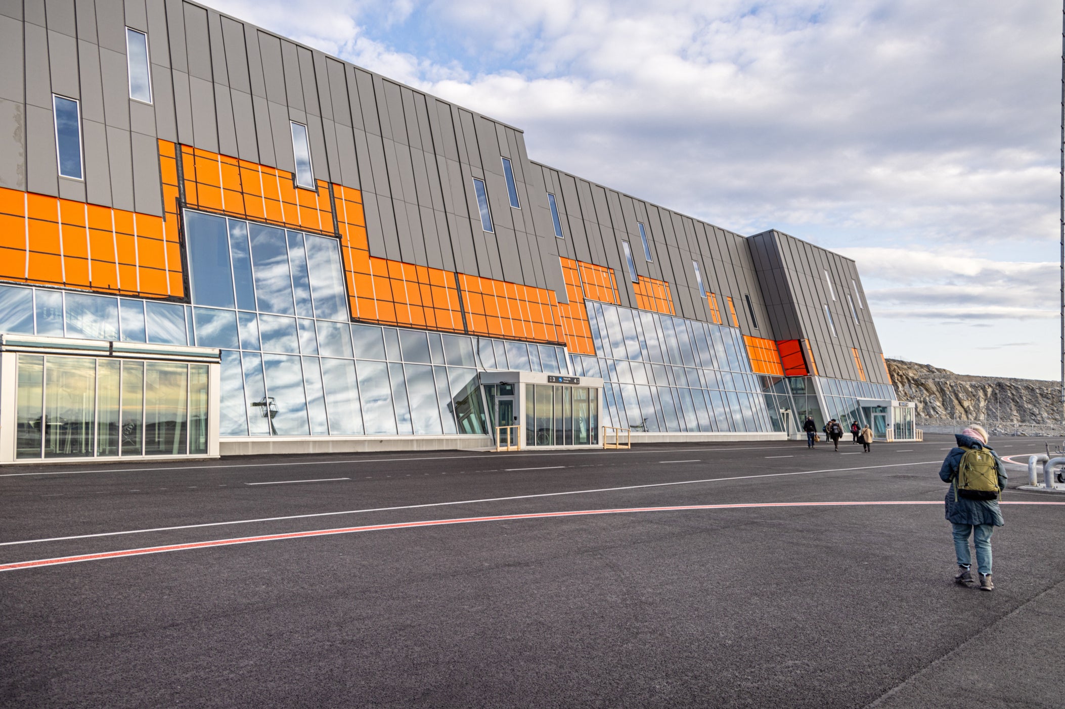 The main building at new airport in Nuuk, Greenland