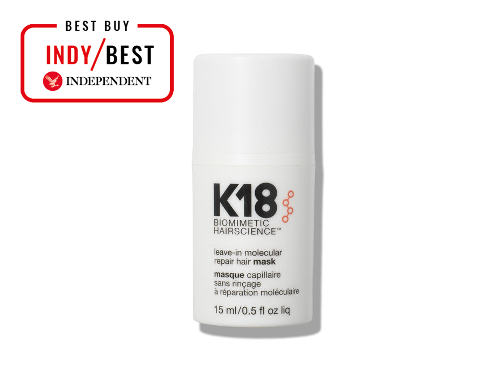 Best hair bonding treatments K18 hair leave-in molecular repair hair mask Indybest review 