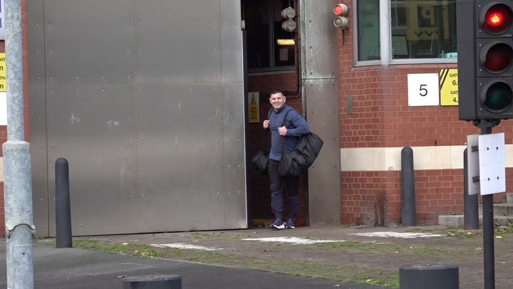 <p>Prisoners walk free from jail on day government releases inmates early to ease overcrowding.</p>