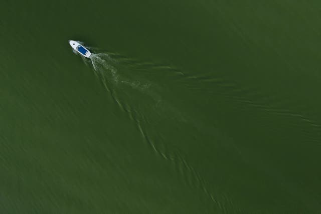 APTOPIX Climate Lake Erie Algae Blooms