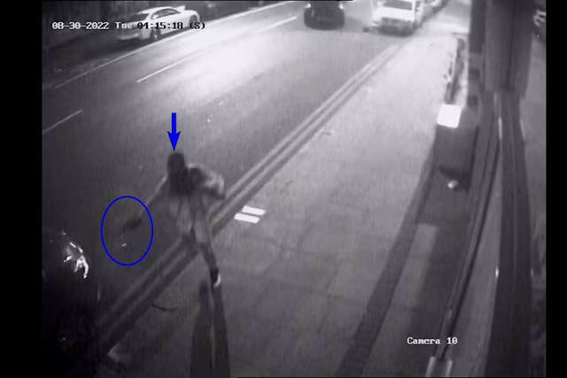 A grab from footage of Chris Kaba who allegedly opened fire with a gun inside a busy London nightclub (CPS/PA)