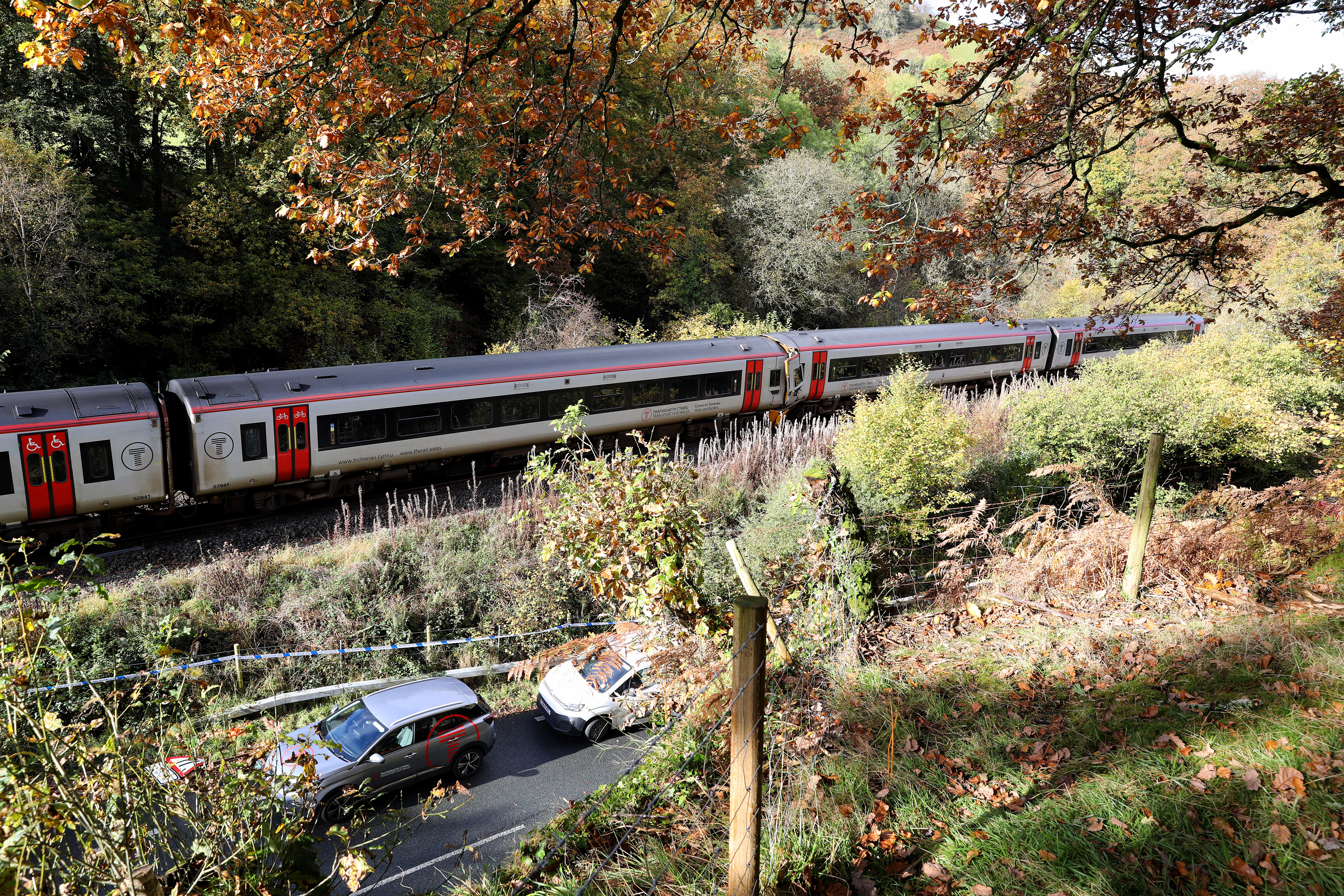 A passenger has died following the crash, British Transport Police (BTP) said a further 15 people were taken to hospital following the collision near Llanbrynmair