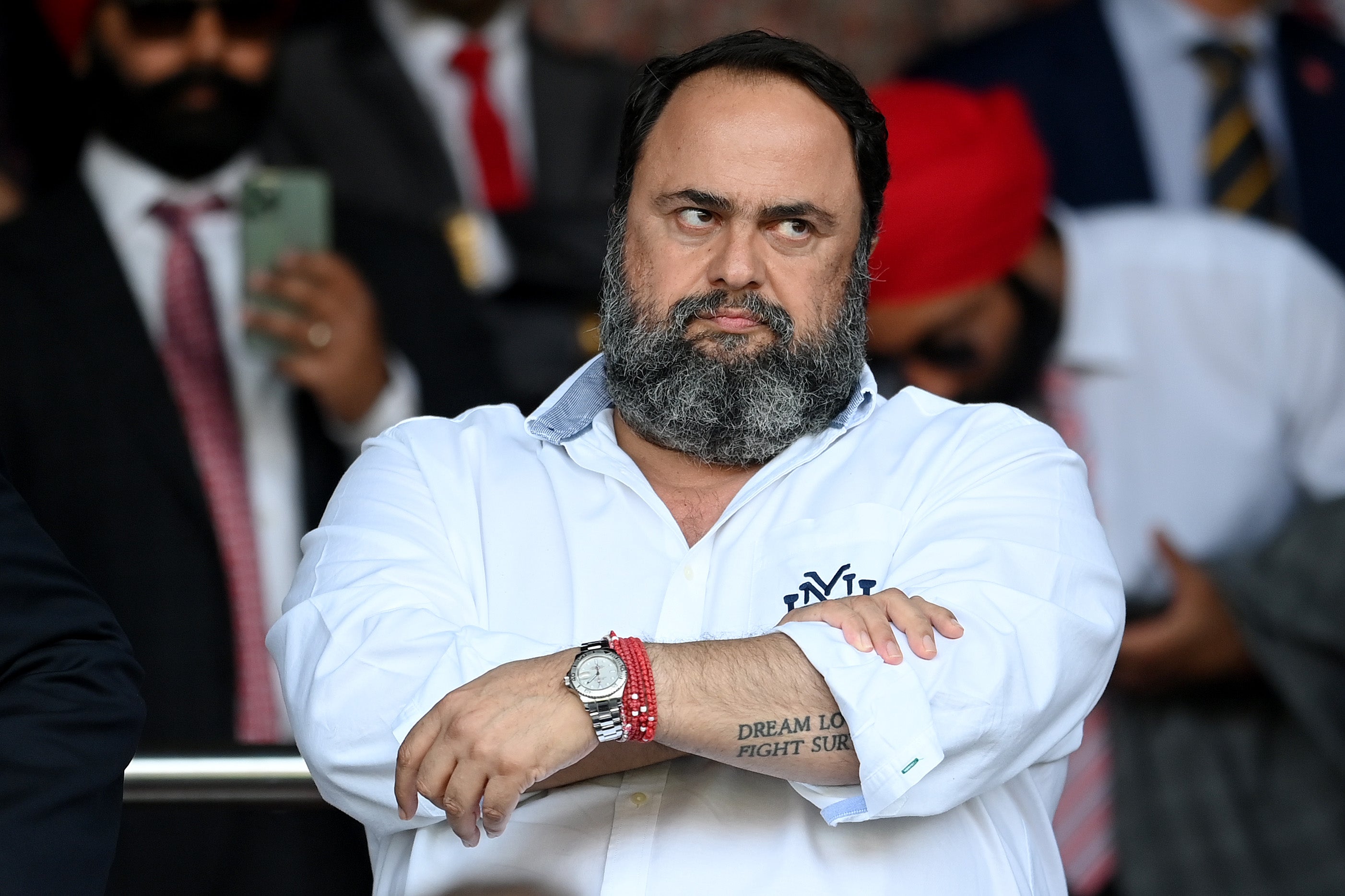 Evangelos Marinakis was hit with a five-game stadium ban