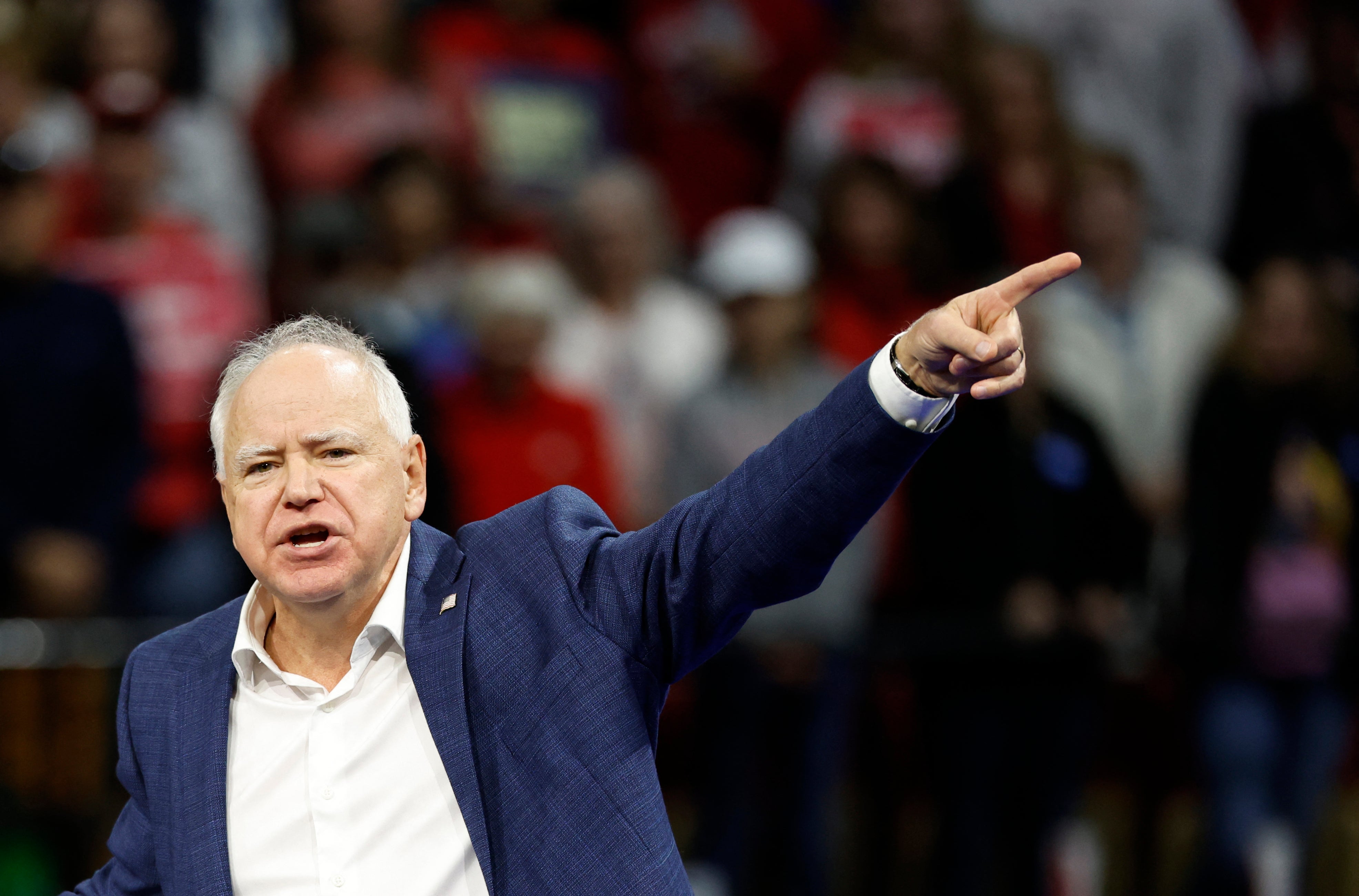 Tim Walz slammed Trump’s age following his garbage truck campaign stunt