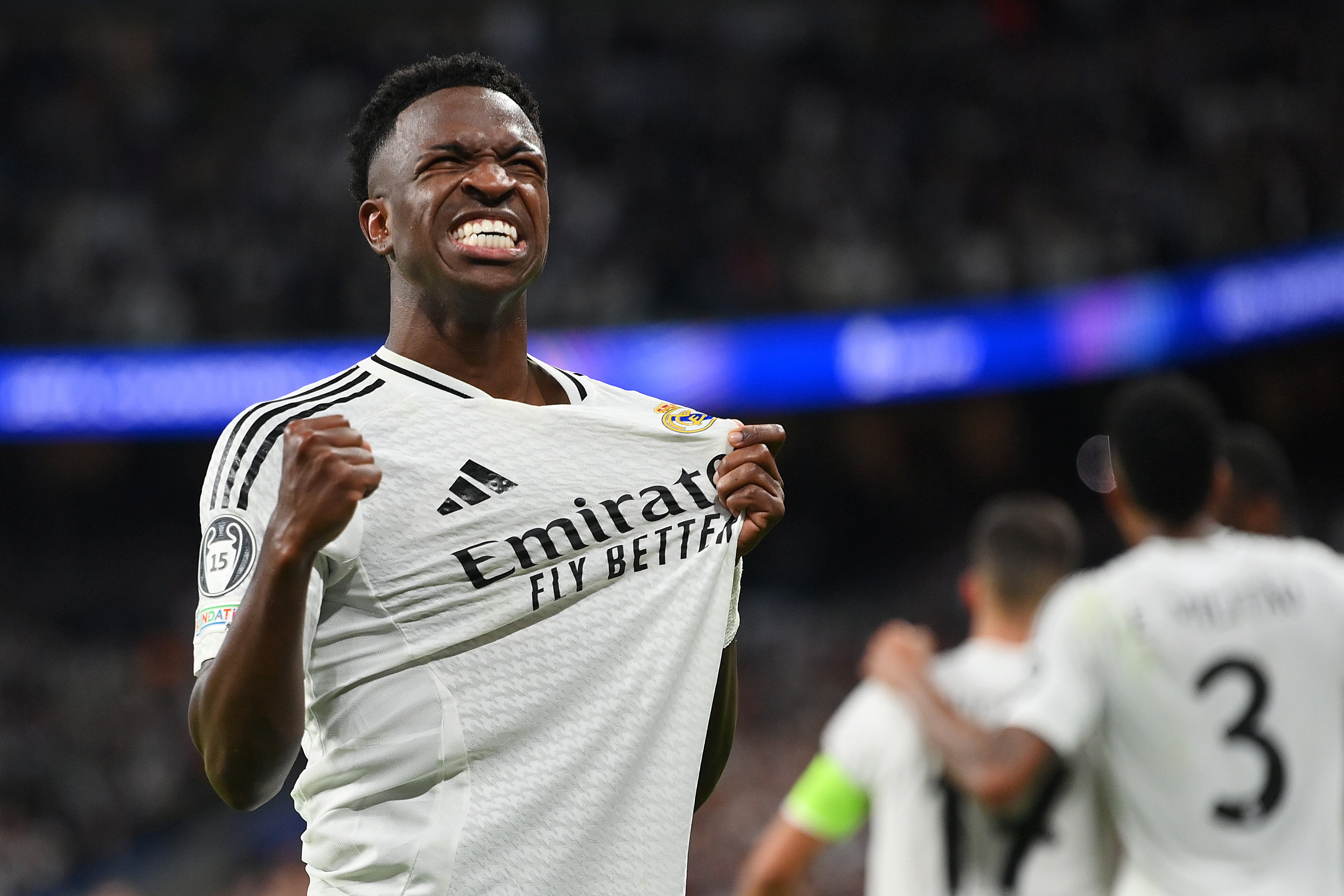 Vinicius Jr scored a hat-trick in a rematch of the Champions League final