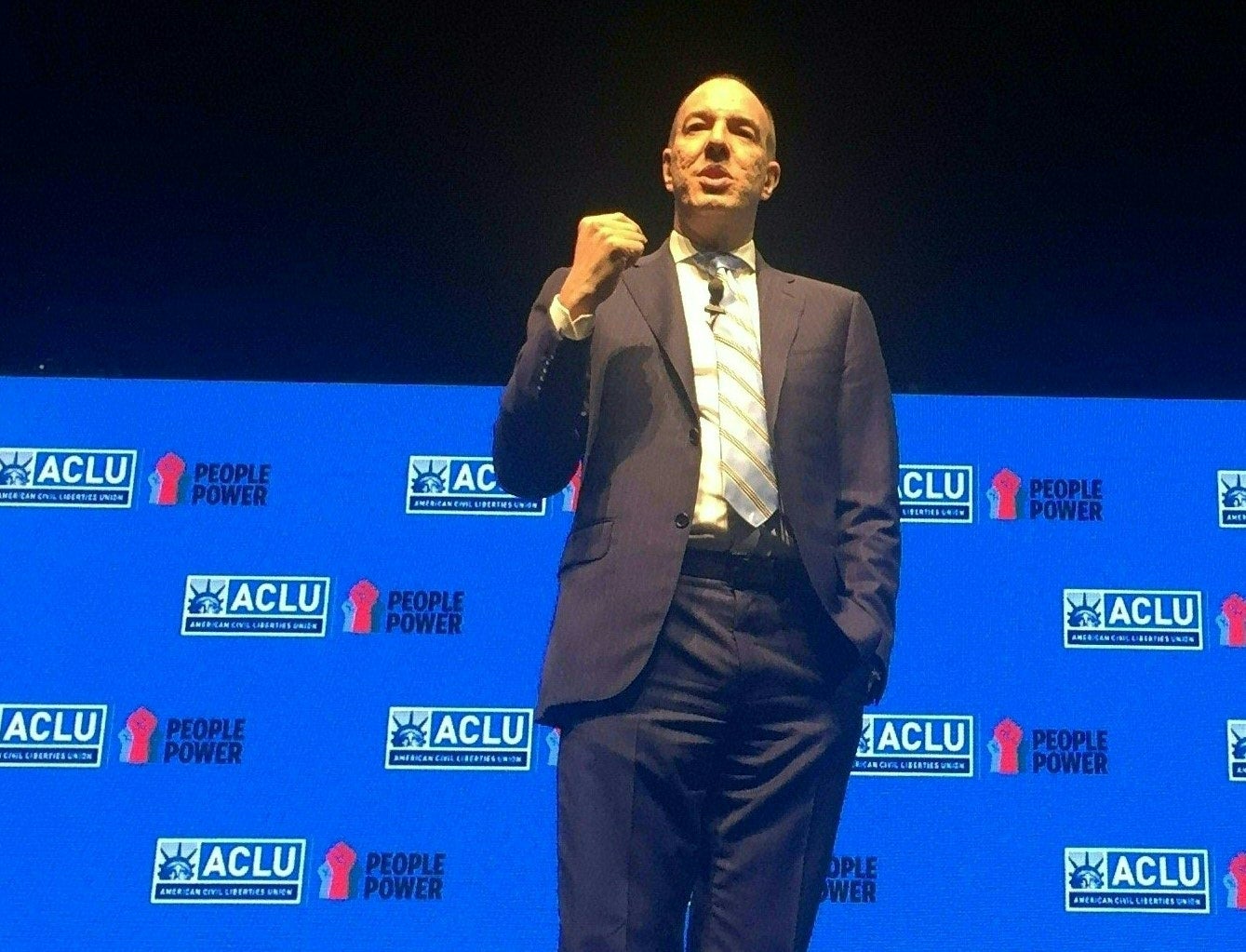 ACLU executive director Anthony Romero at an event in Miami in 2017. The civil rights organization’s board of directors rejected petition in early October, according to reports