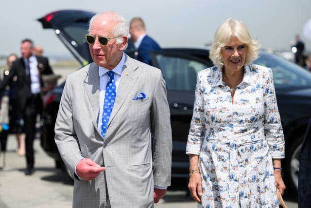 <p>King Charles and Queen Camilla arrive at Sydney Kingsford Smith airport as they leave Australia on 23 October 2023</p>