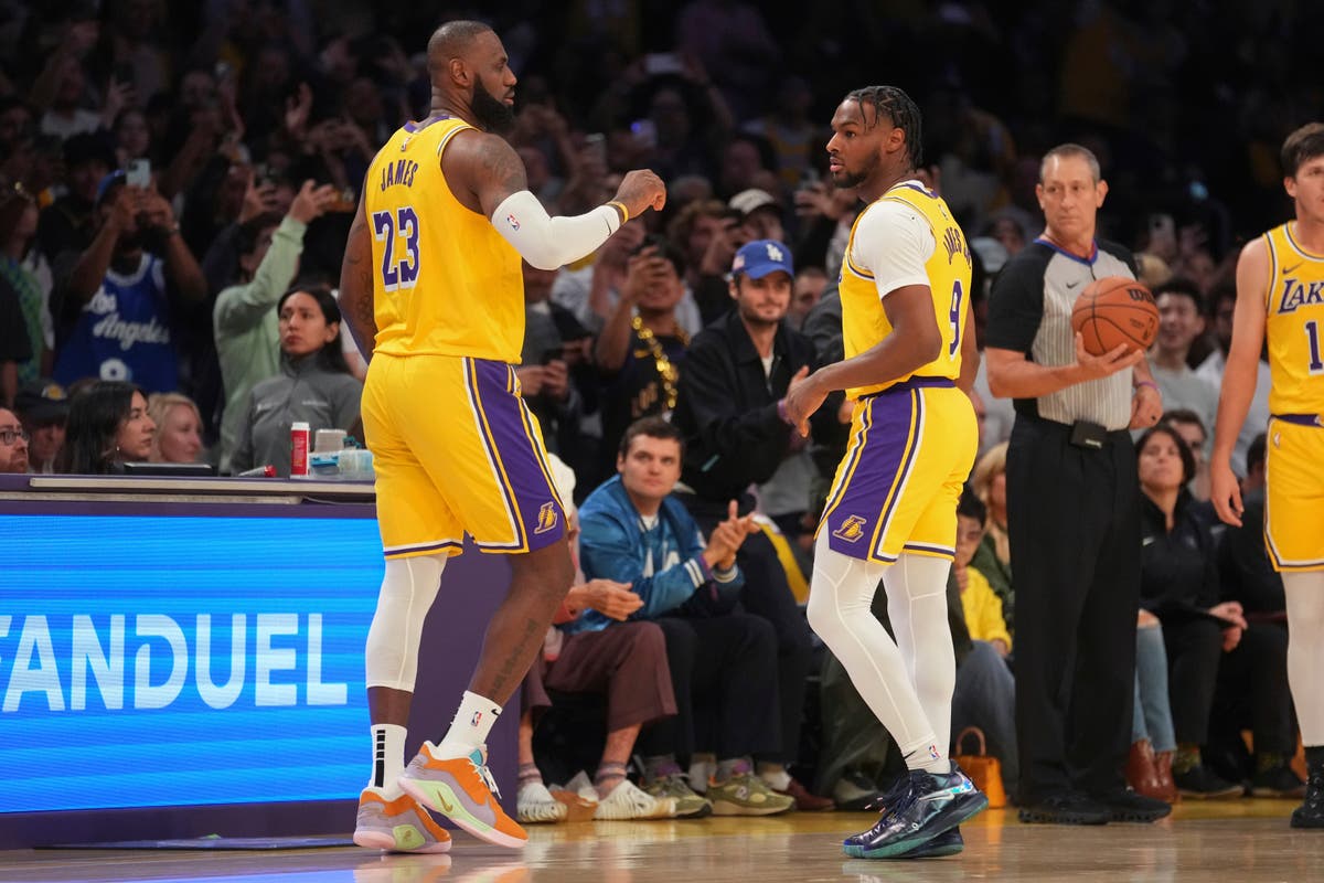 LeBron and Bronny's Historic NBA Father-Son Game