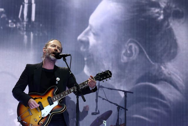 Thom Yorke from Radiohead (Andrew Milligan/PA)