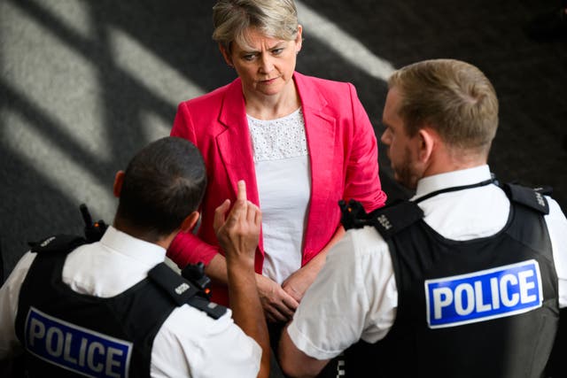 <p>Firearms officers are to be given anonymity in court, home secretary Yvette Cooper has announced </p>