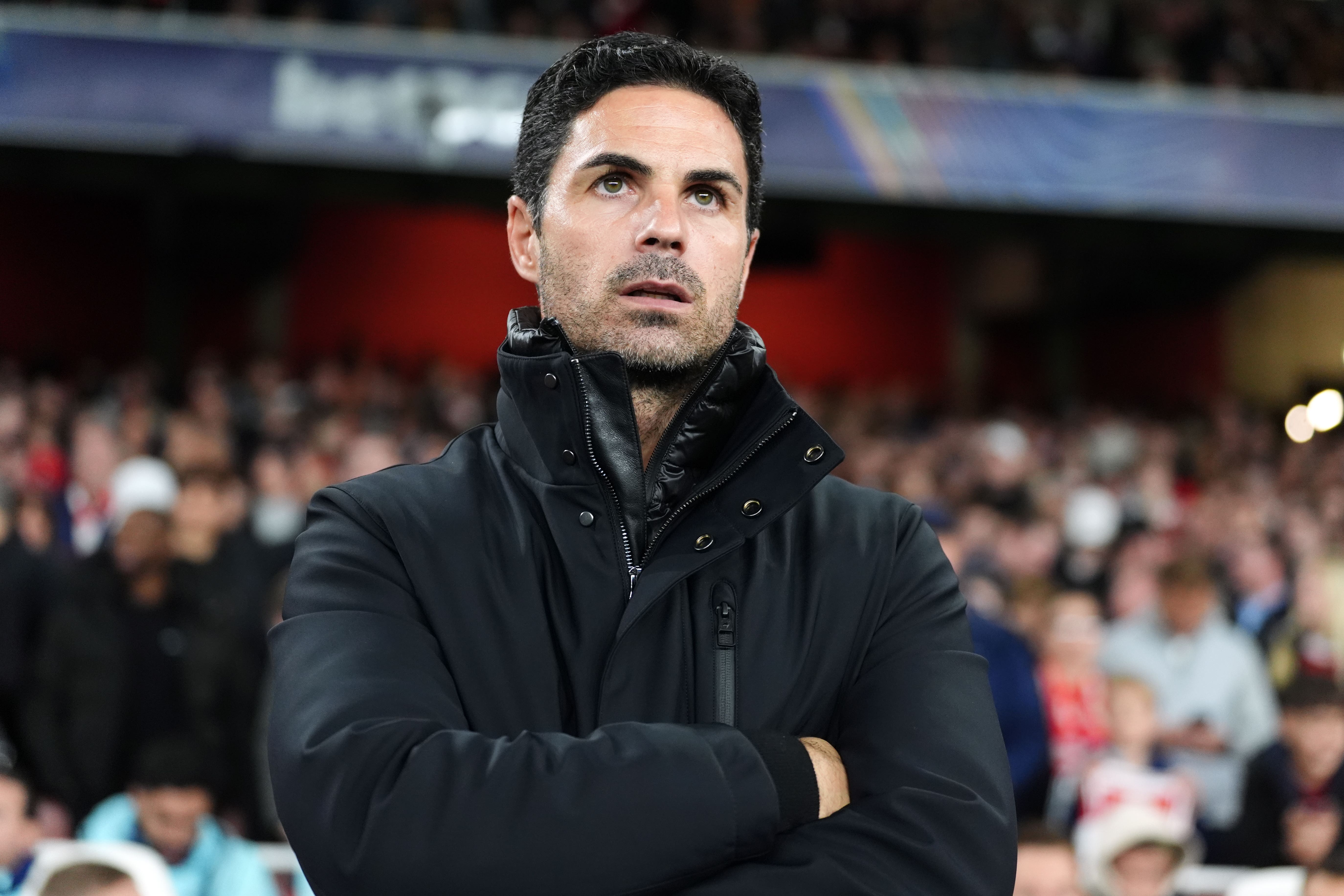 Arsenal manager Mikel Arteta wants the Arsenal crowd to create a difficult environment against Liverpool (Adam Davy/PA)