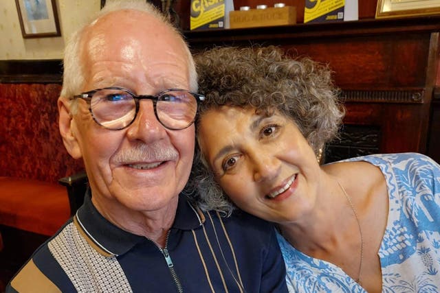 Elaine Windass with her husband Brian, who was diagnosed with Alzheimer’s disease in 2022 (handout/PA)