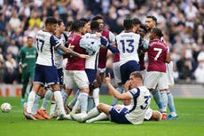 Tottenham learn punishment for brawl with West Ham