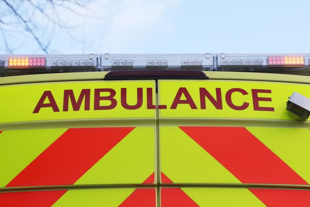 A stock picture of an Ambulance. Picture date: Wednesday January 16, 2019. Photo credit should read: Niall Carson/PA Wire