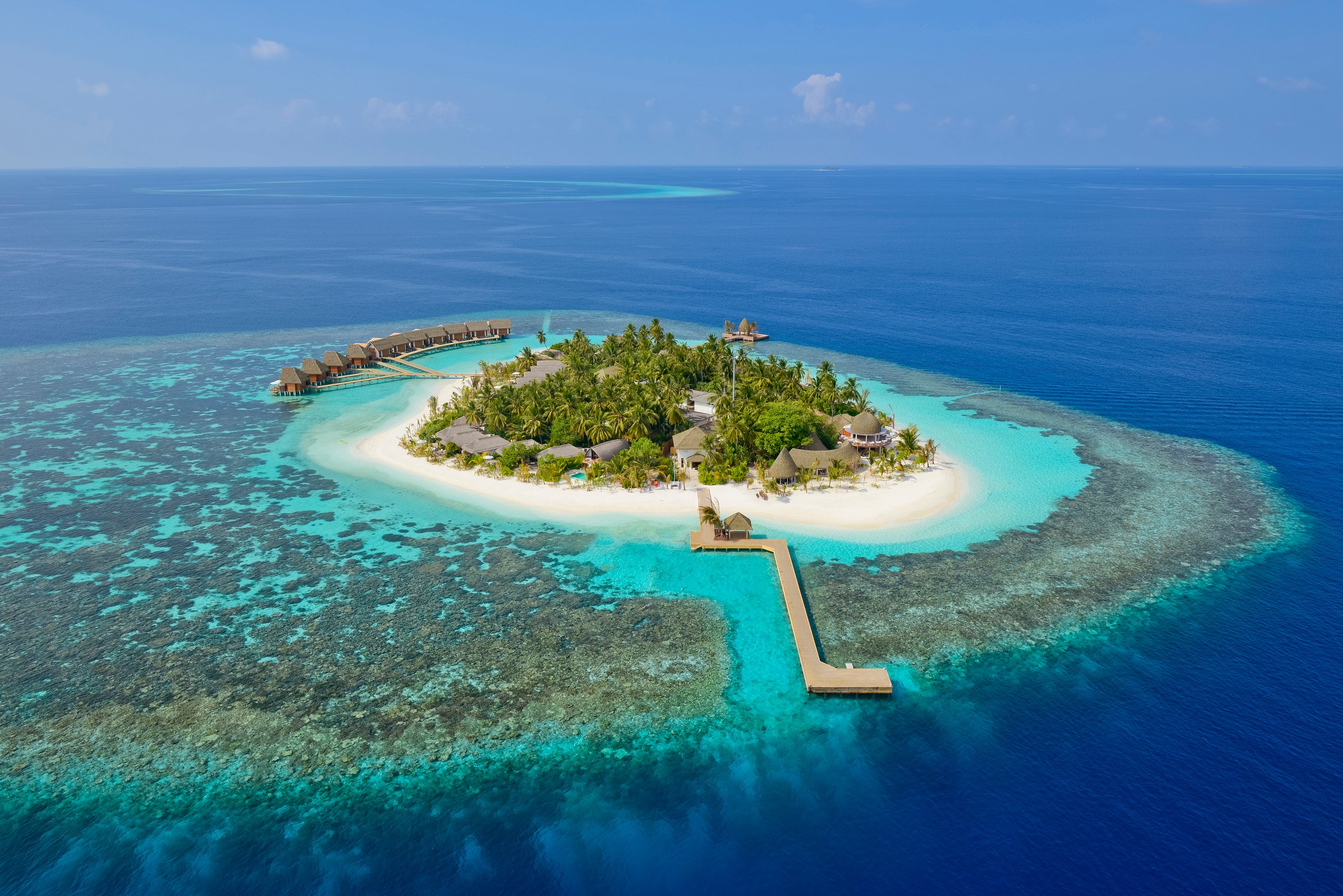 Vista aérea de Kandolhu Maldivas