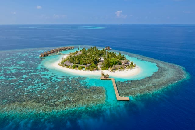 <p>Aerial view of Kandolhu Maldives </p>