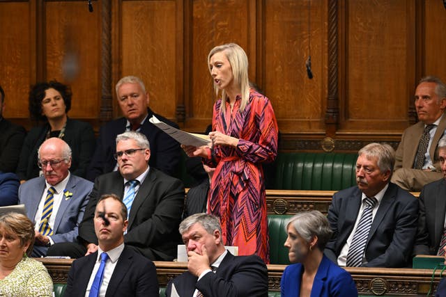 Carla Lockhart MP said that a fair funding allocation was needed for Northern Ireland (Jessica Taylor/PA)