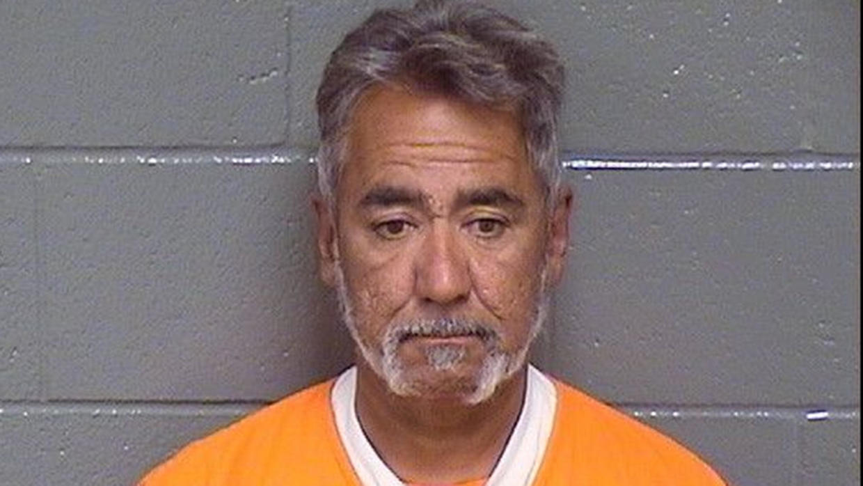 Thomas Gallegos’s booking photo. Gallegos was arrested after police say he attempted to kidnap an eight-year-old girl from her Colorado home last week