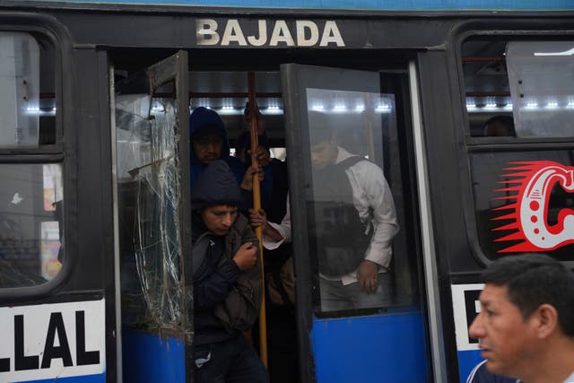 PERÚ-TRANSPORTE HUELGA