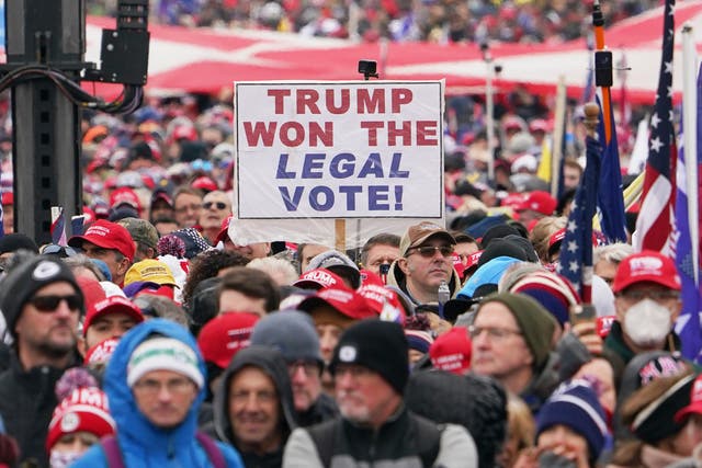 <p>Since Donald Trump espoused false claims of voter fraud in the 2020 election, loyalists have been engaging in a movement to radicalize election deniers </p>