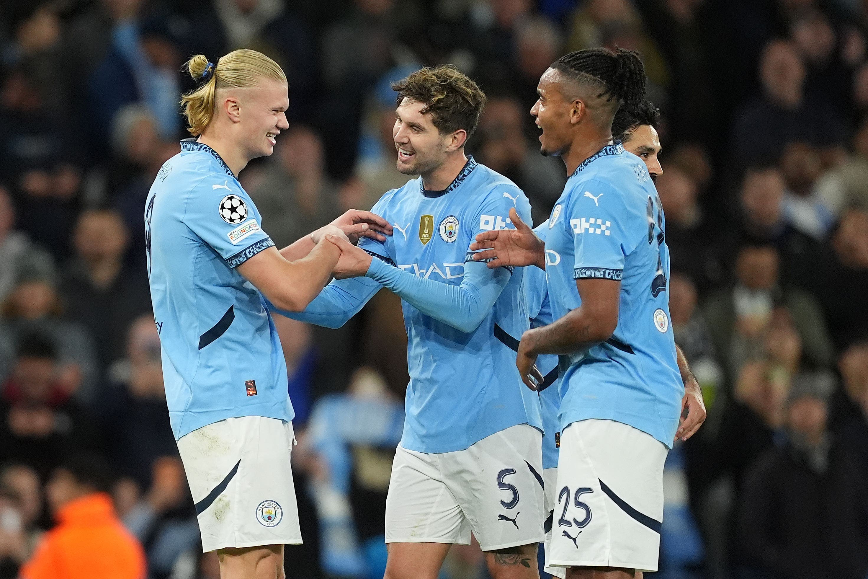 Manchester City are in Champions League action