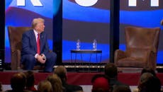 Trump instructs audience to stand up for women but not men at Georgia town hall