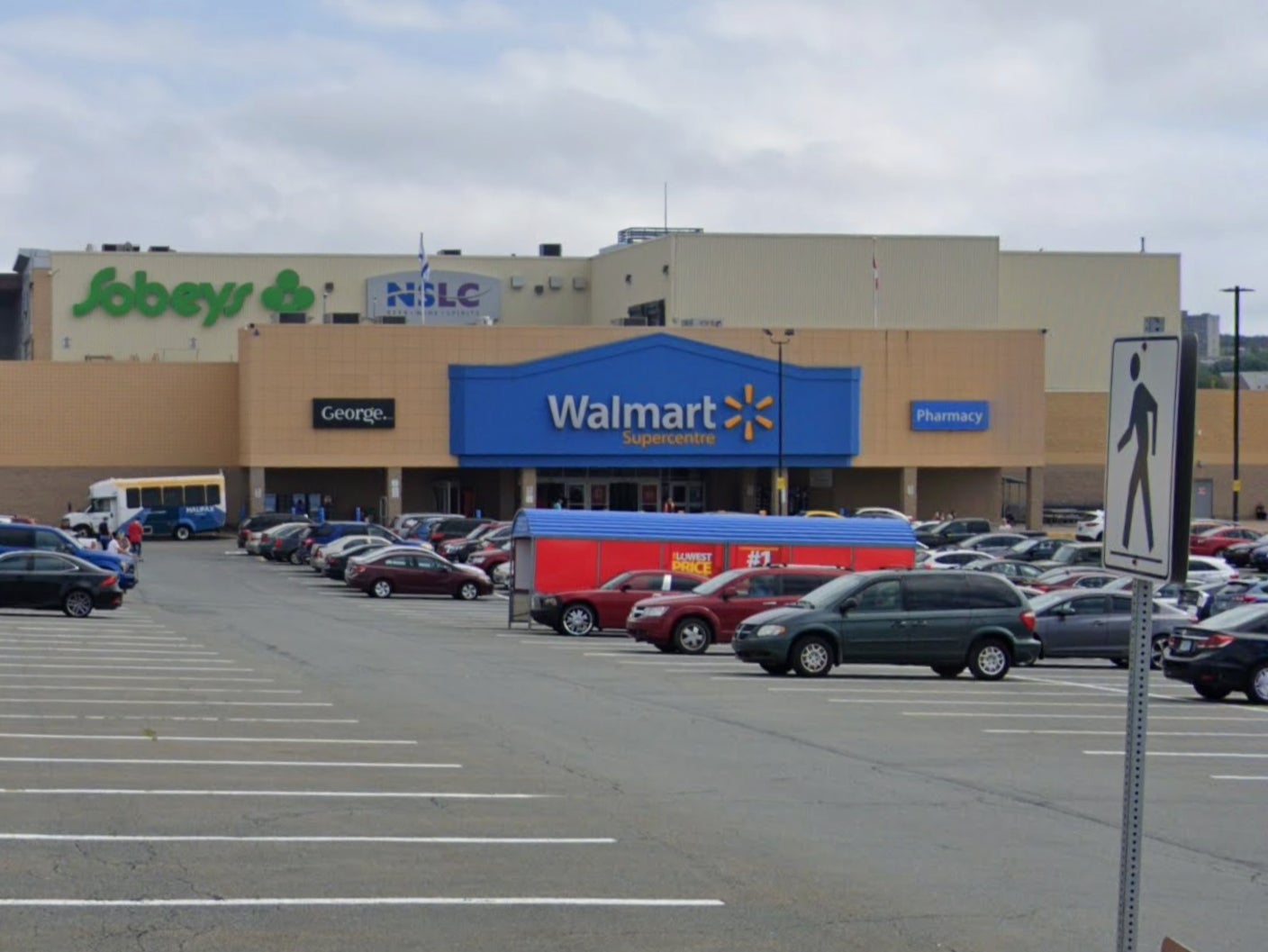 Walmart on Mumford Road in Halifax, Canada, where a woman was found dead in a walk-in bakery oven on Saturday