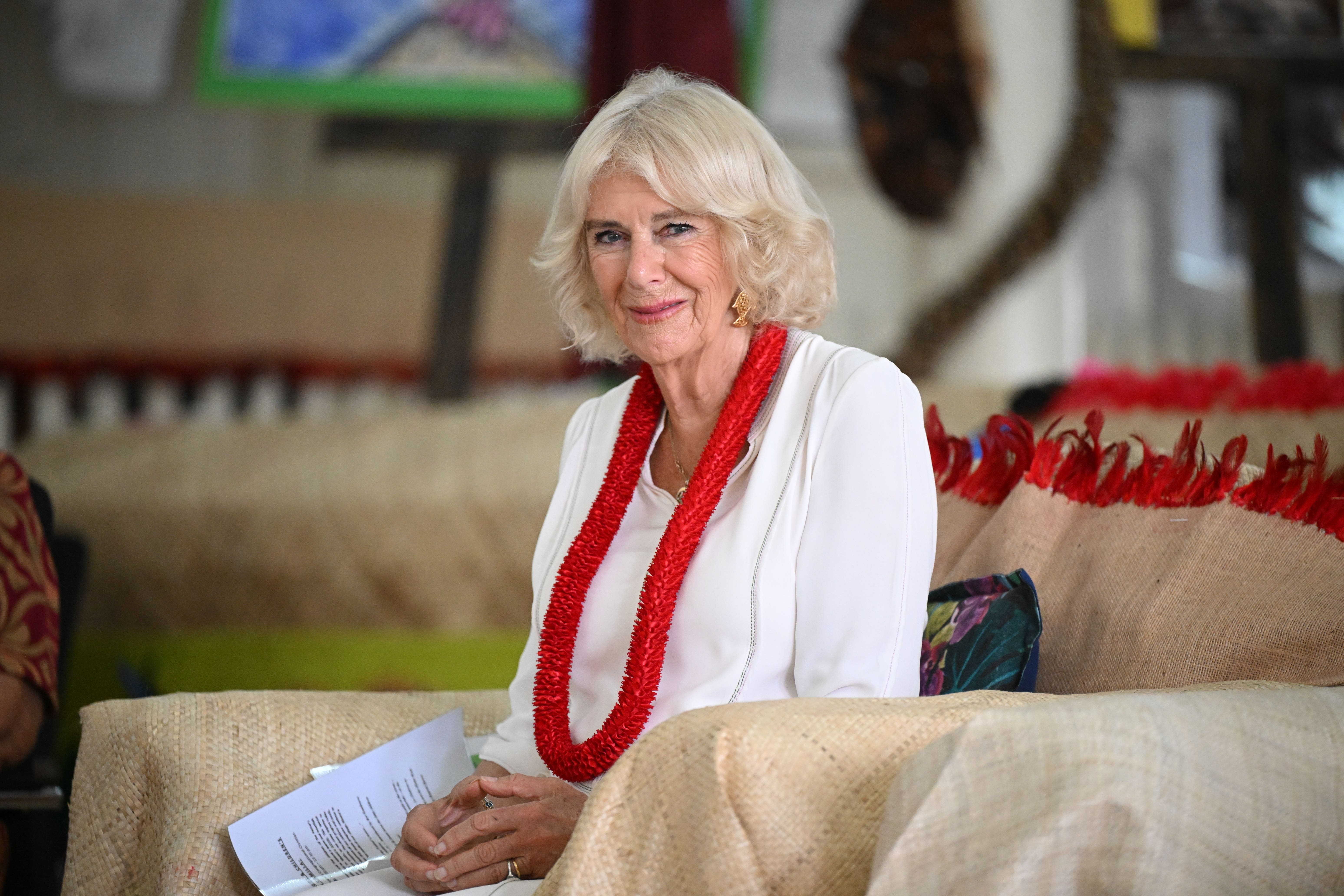 Queen Camilla spoke of the spirit needed to fight domestic violence and sexual abuse (Victoria Jones/PA)