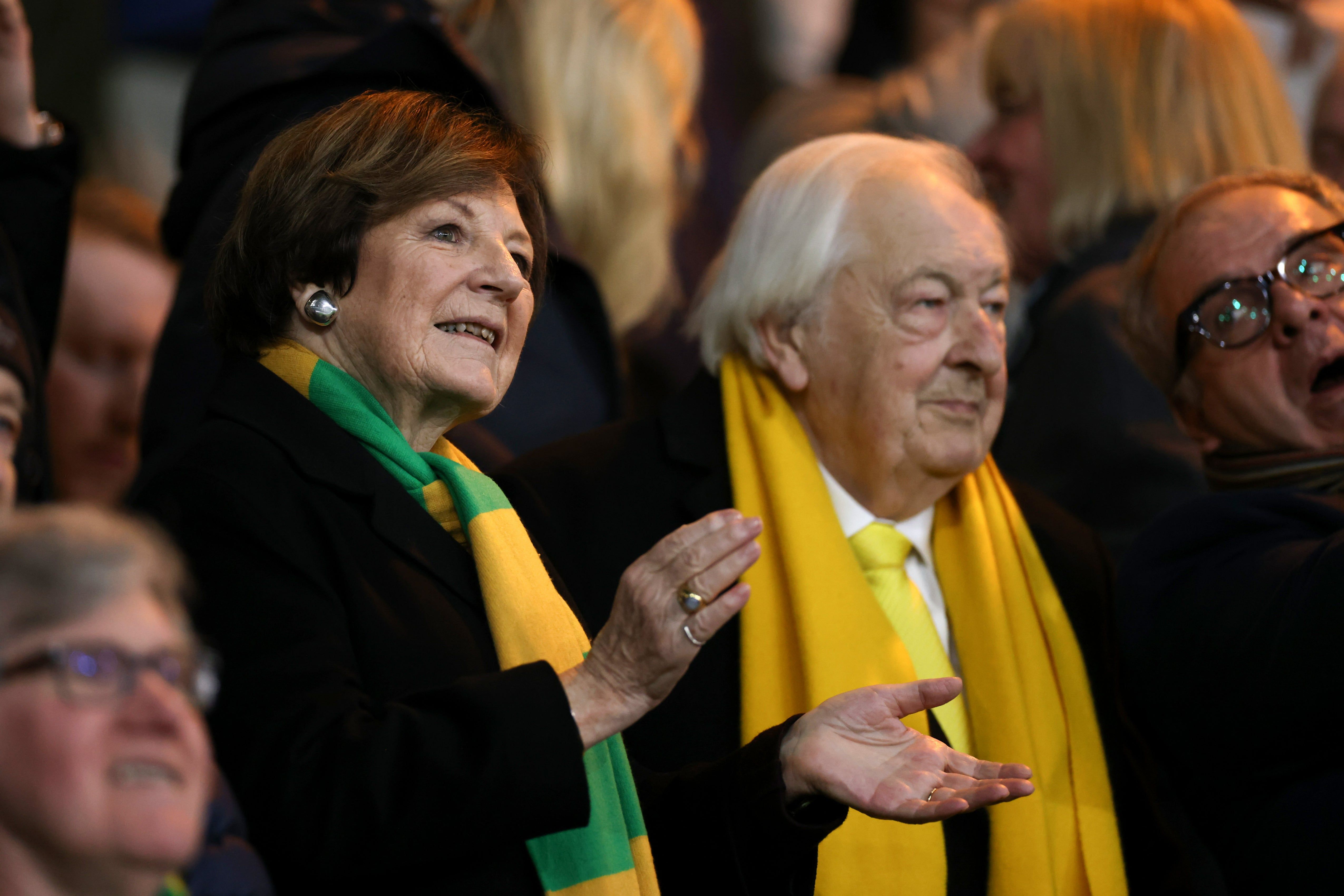 Delia Smith and her husband Michael Wynn Jones have stepped down as directors at Norwich