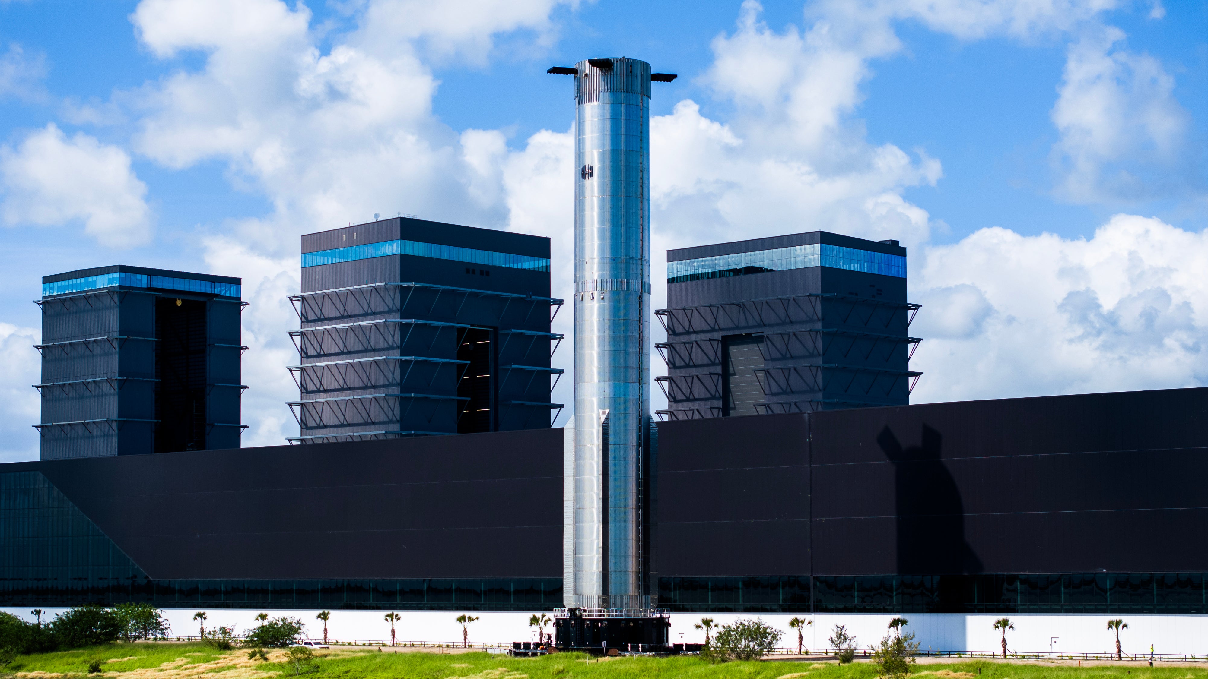 SpaceX rolled out the Super Heavy booster for its next Starship flight test at its Starbase facility in Texas on 22 October, 2024