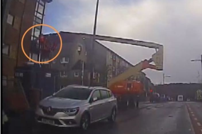 The cherry picker was operating in the Castlemilk area of Glasgow at the time of the incident (Crown Office/PA)