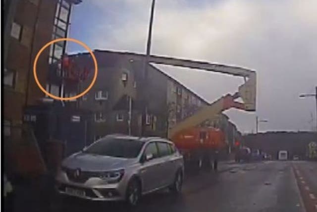 The cherry picker was operating in the Castlemilk area of Glasgow at the time of the incident (Crown Office/PA)