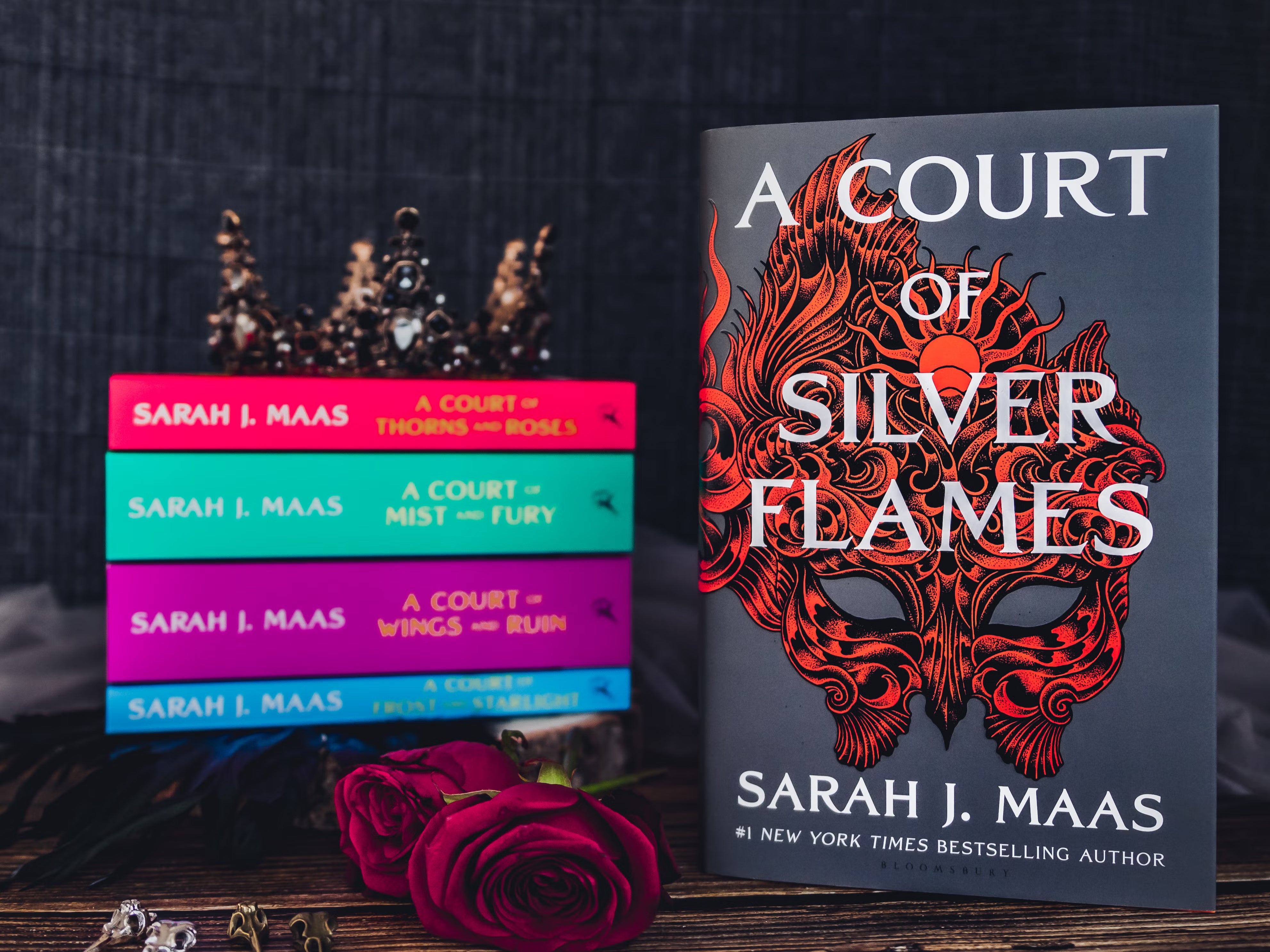 Soaring sales of the new novel by fantasy author Sarah J Maas has helped publisher Bloomsbury increase its profit outlook for the second time in just over two months (Bloomsbury/PA)