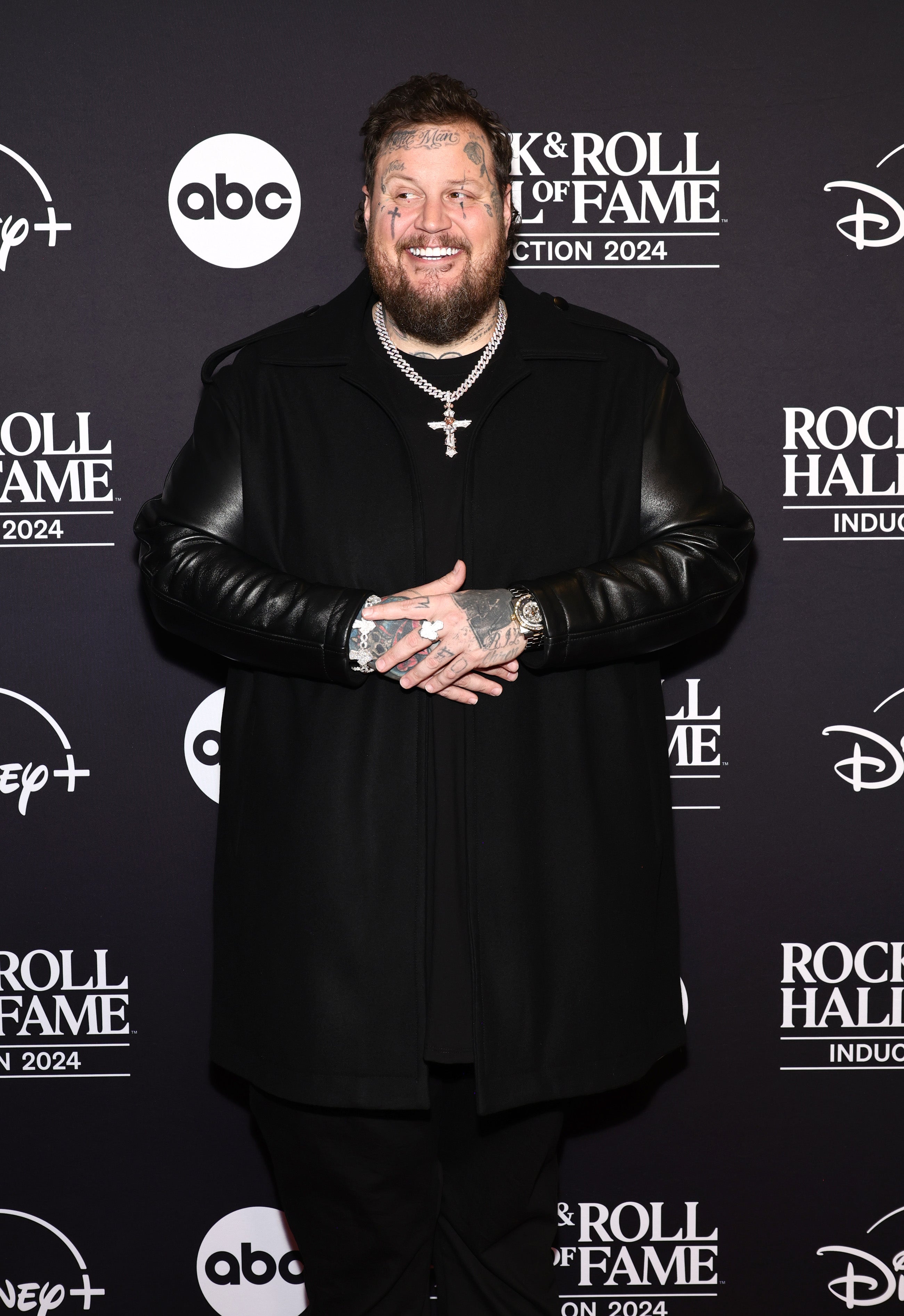 Jelly Roll attends the 2024 Rock & Roll Hall Of Fame Induction Ceremony