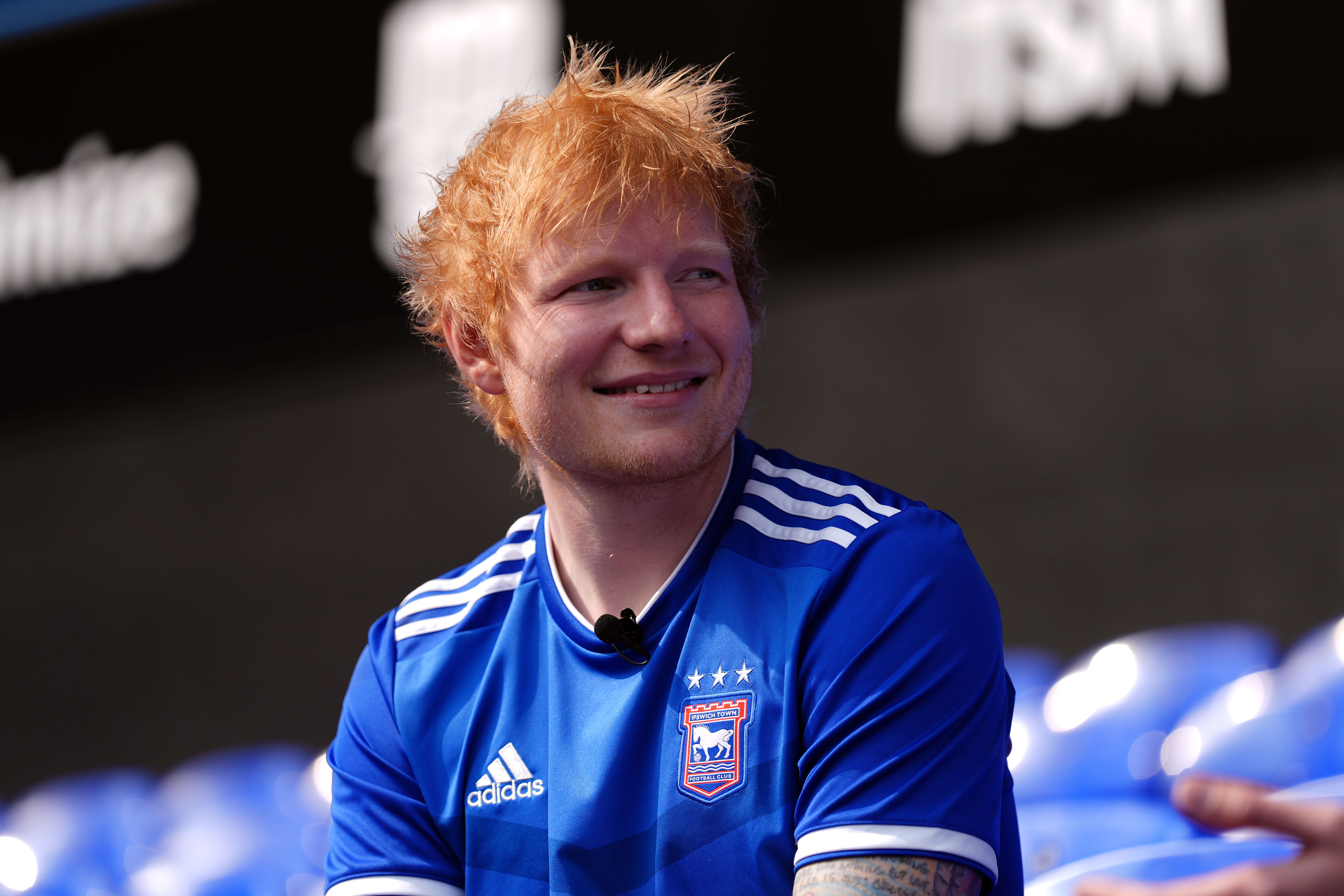 Ed Sheeran, pictured here at Ipswich Town’s Portman Road stadium, is from Suffolk (Bradley Collyer/PA)