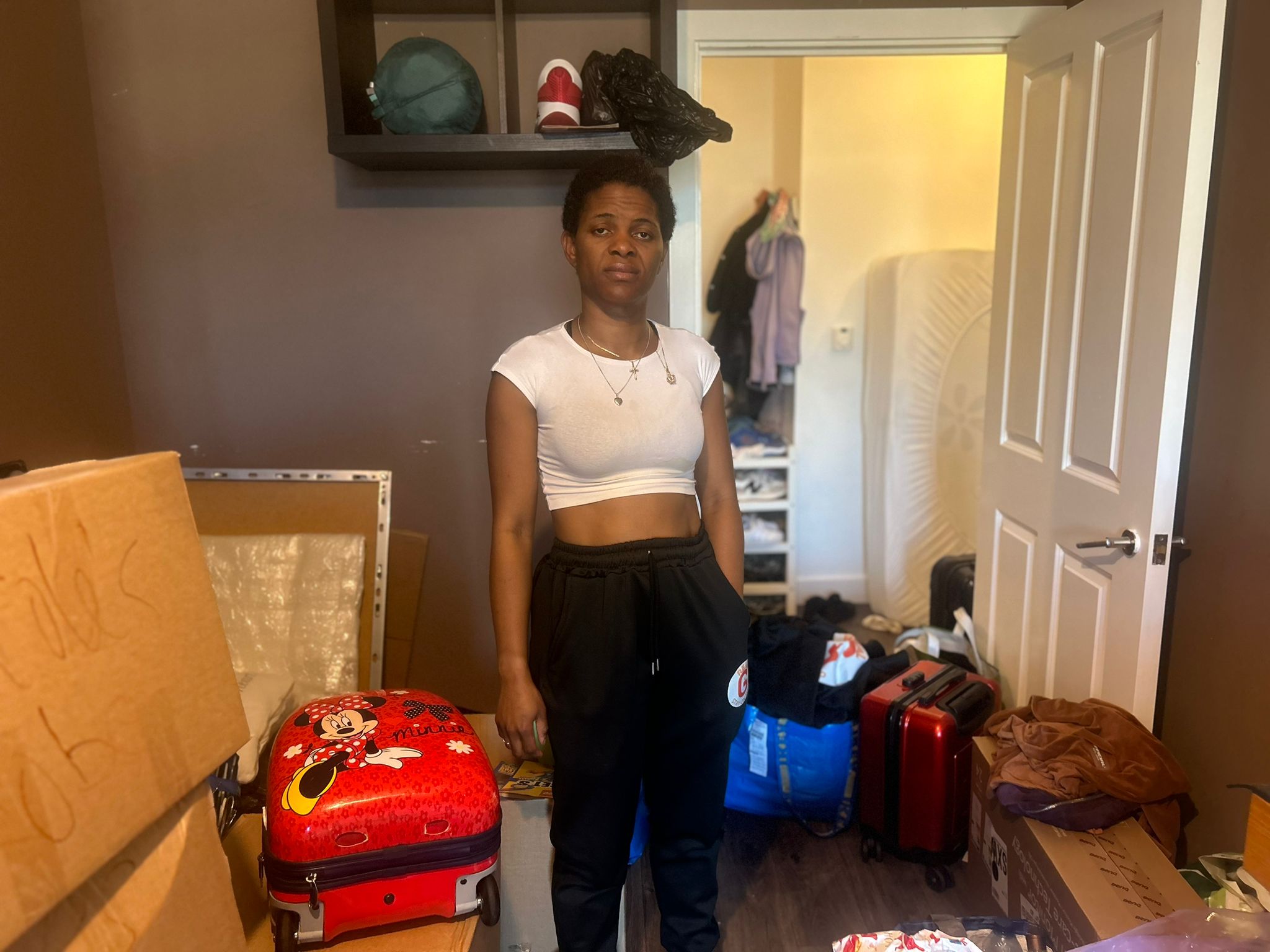 Nicole Odafe, 33, has moved back into her flat after many months in temporary accommodation