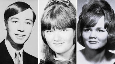 Victims of the Zodiac Killer (left to right): David Arthur Faraday, Betty Lou Jensen and Darlene Ferrin