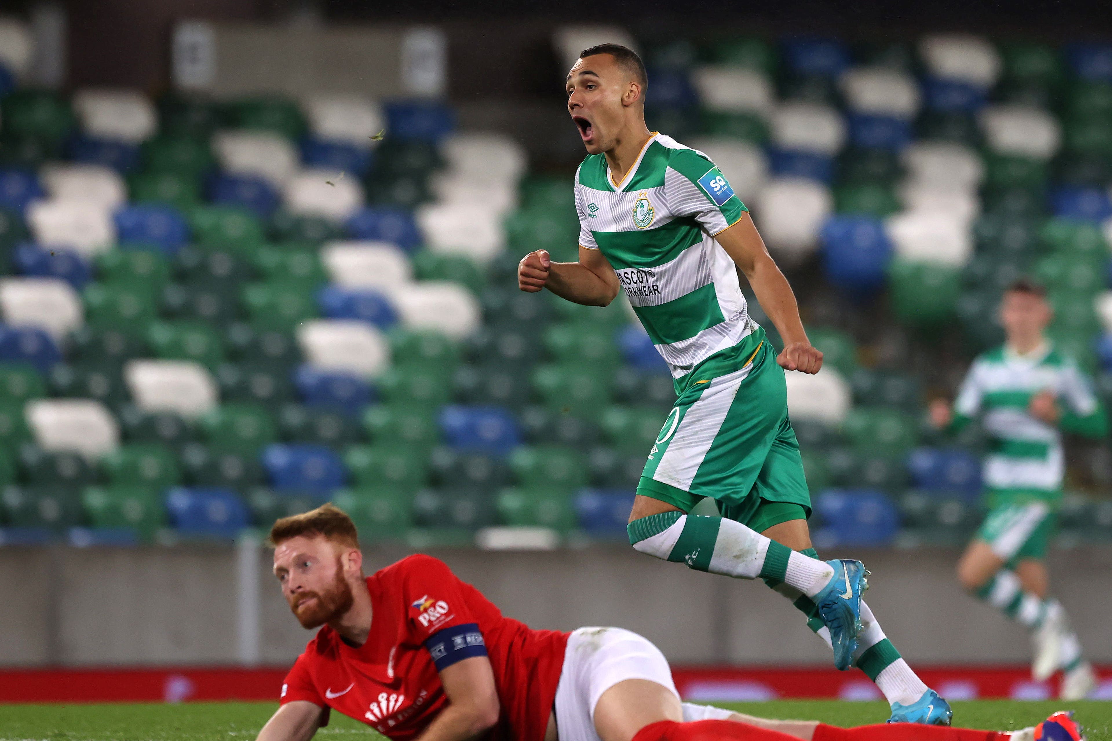 Graham Burke was among the scorers for Shamrock Rovers (Liam McBurney/PA)