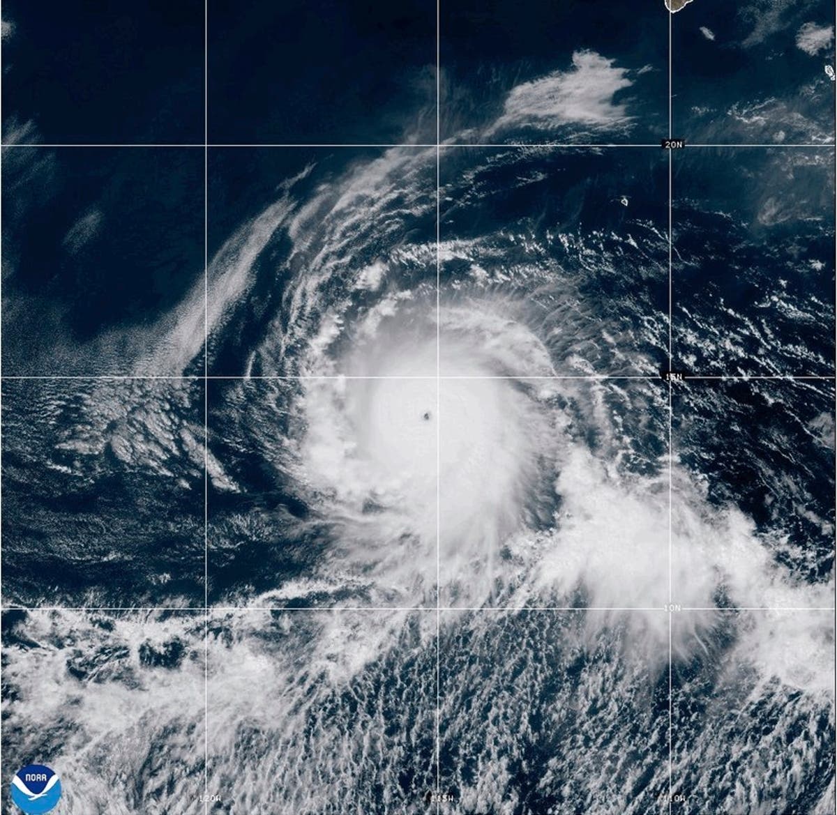 Hurricane Kristy strengthens into a Category 5 storm in the Pacific Ocean