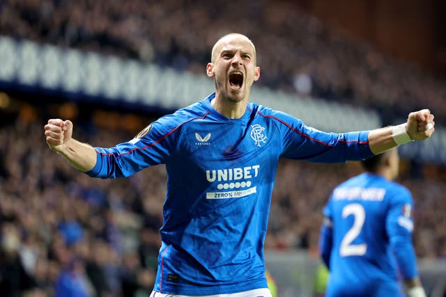 Vaclav Cerny celebrates (Steve Welsh/PA)