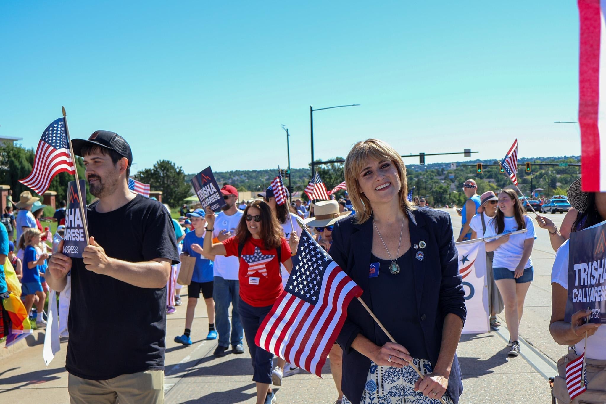 Trisha Calvarese, who is the same age and was born the same week as Boebert, is running agains the Republican in a district that hasn’t elected a Democrat since 2008